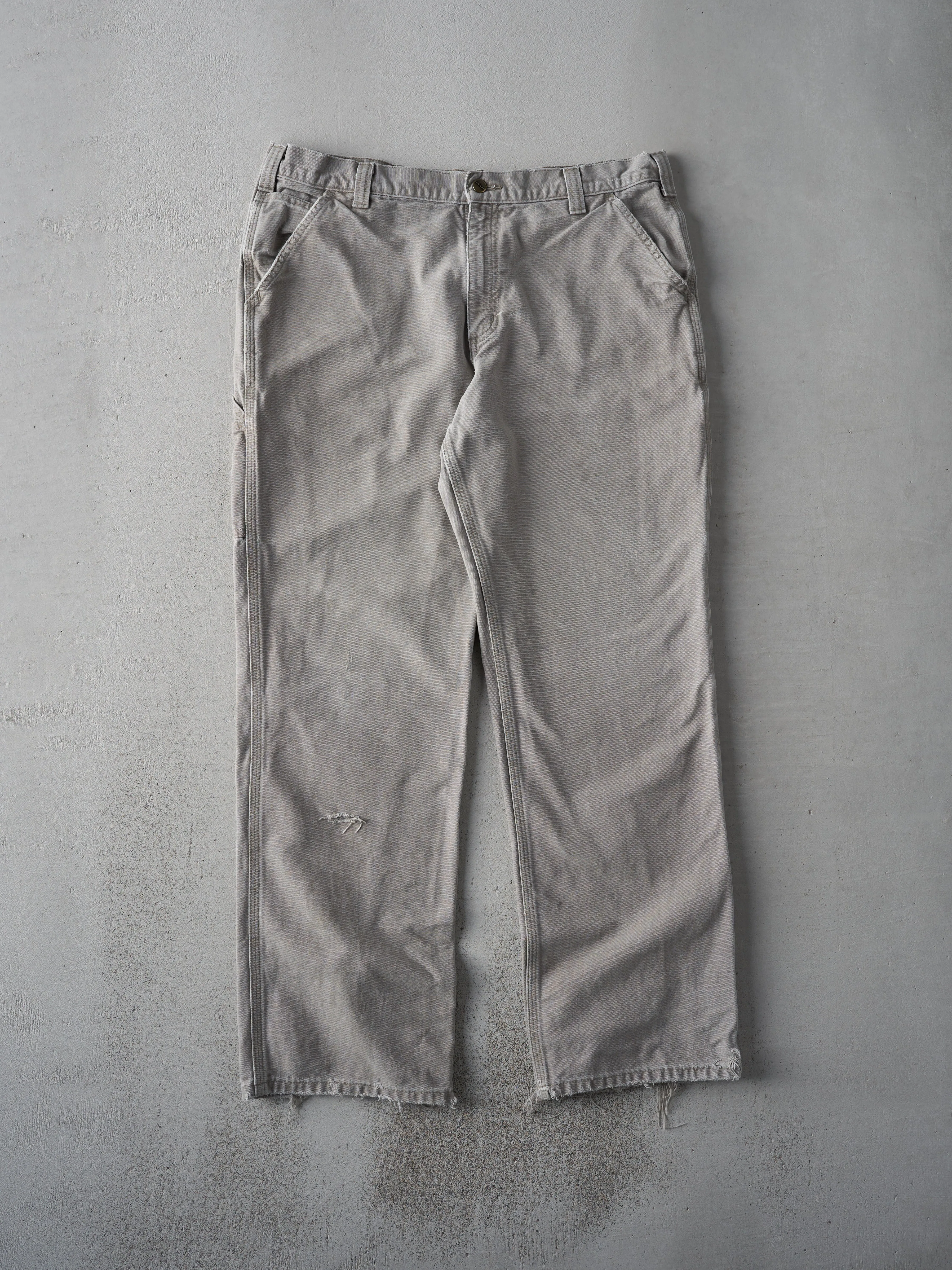 Vintage Y2K Light Beige Relaxed Fit Carhartt Work Pants (38x31)