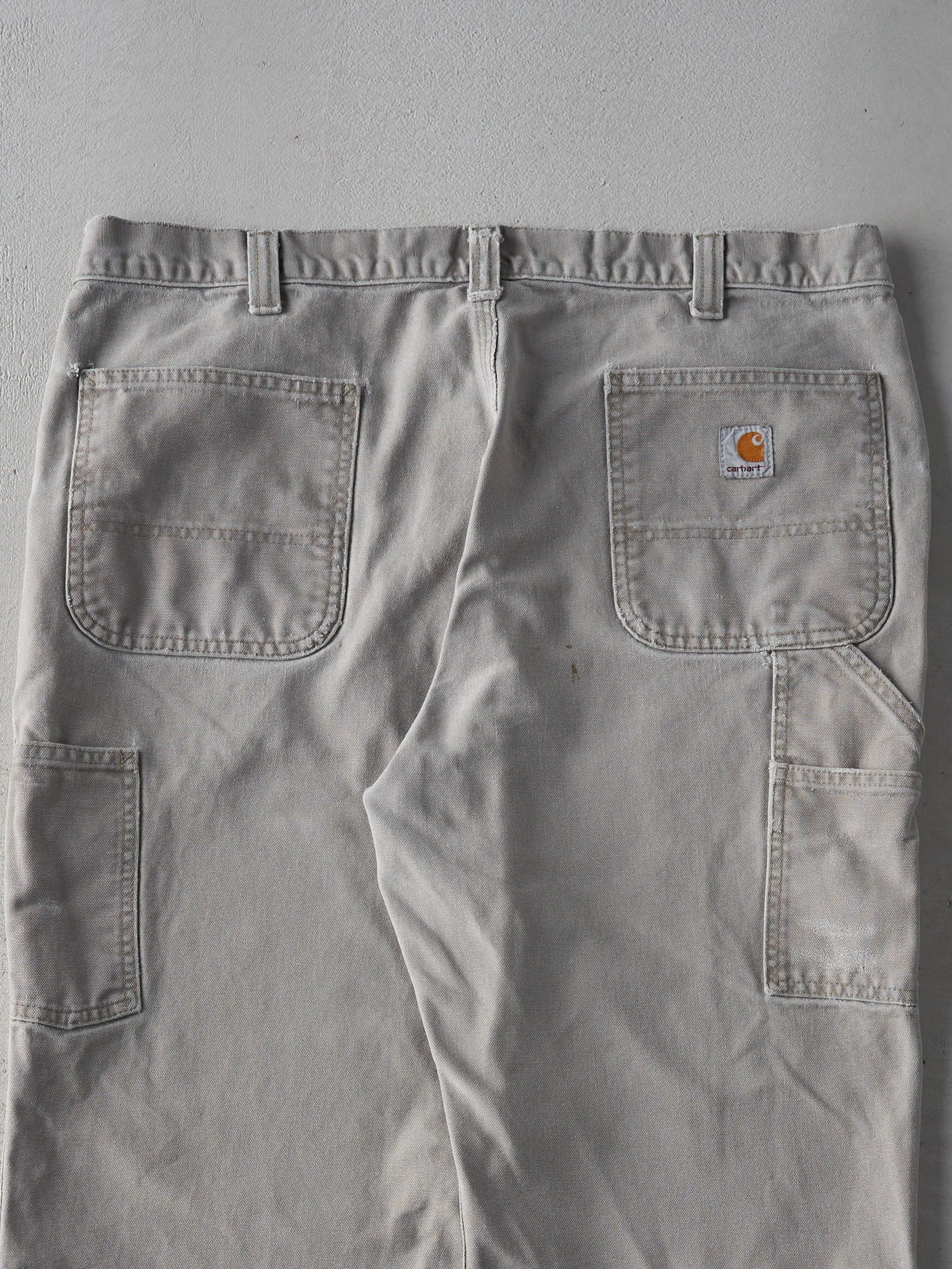 Vintage Y2K Light Beige Relaxed Fit Carhartt Work Pants (38x31)