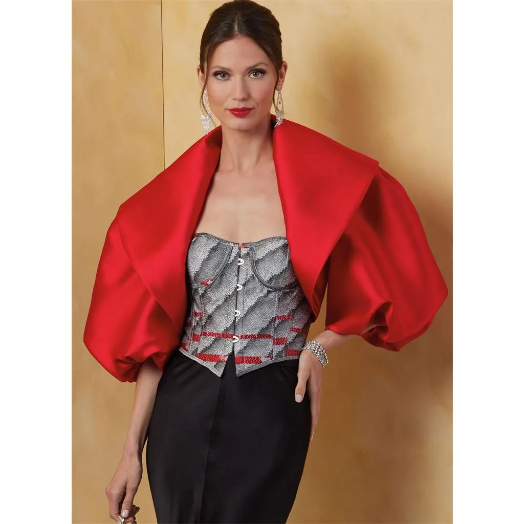 Vogue Pattern V2078 Misses' Bolero and Capes